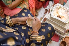 Closeup capture of Indian pre-wedding rituals. Closeup capture of Indian pre-wedding rituals.