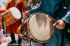 Dhol player during baraat Dhol player during baraat
