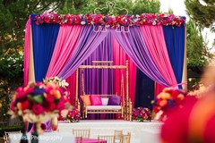 Impressive Indian Sangeet stage decoration. Impressive Indian Sangeet stage decoration.