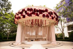 Stunning Indian wedding ceremony mandap flowers decor. Stunning Indian wedding ceremony mandap flowers decor.