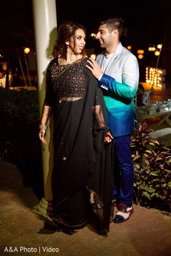Indian groom and bride dinner fashion Indian groom and bride dinner fashion