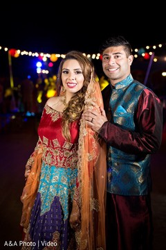 Indian bride and groom sangeet capture Indian bride and groom sangeet capture