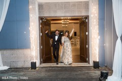 Ravishing indian bride and groom making their big entrance Ravishing indian bride and groom making their big entrance