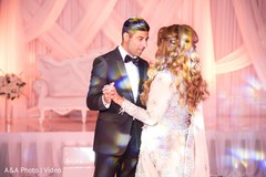 Indian lovebirds having their first dance Indian lovebirds having their first dance
