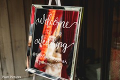 Elegant Indian Wedding mirror sign. Elegant Indian Wedding mirror sign.