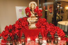 Incredible Indian wedding Ganesha Puja decoration. Incredible Indian wedding Ganesha Puja decoration.