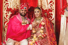 Tying of the Mangalsutra ritual. Tying of the Mangalsutra ritual.
