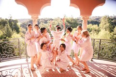 Indian bride with bridesmaids looking dazzling Indian bride with bridesmaids looking dazzling