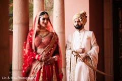 Maharani and Indian groom posing for pictures Maharani and Indian groom posing for pictures