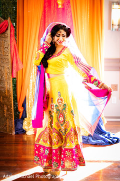 Magnificent Indian bride wearing a colorful dress. Magnificent Indian bride wearing a colorful dress.