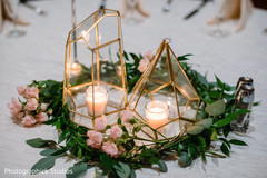 Candle decor details of the wedding Candle decor details of the wedding