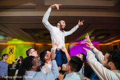 Raja being lifted by special guest Raja being lifted by special guest