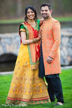 Tender Indian bride and groom shot. Tender Indian bride and groom shot.