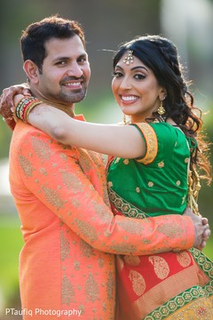 Enchanting indian couple outdoors capture. Enchanting indian couple outdoors capture.