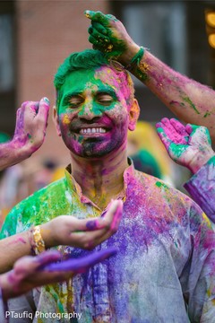 Indian groom at his haldi celebration. Indian groom at his haldi celebration.