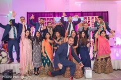 Gleeful indian wedding reception photo. Gleeful indian wedding reception photo.