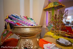 Closeup capture of Sangeet Dandiya Sticks. Closeup capture of Sangeet Dandiya Sticks.