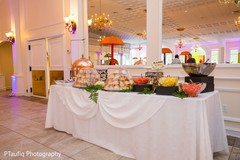 Indian Sangeet food's table decor. Indian Sangeet food's table decor.
