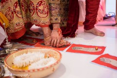 Closeup capture of Indian couple at wedding ritual. Closeup capture of Indian couple at wedding ritual.