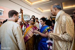 Indian bride with special guests Indian bride with special guests