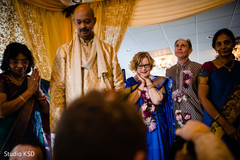 Guests during the ceremony Guests during the ceremony