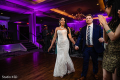 Couple making their entrance Couple making their entrance