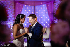 Couple having their first dance Couple having their first dance
