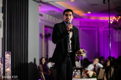 Special guest delivering a message to the guests Special guest delivering a message to the guests