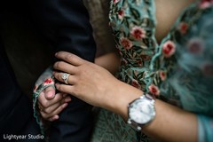 Romantic Indian newlyweds holding each other. Romantic Indian newlyweds holding each other.