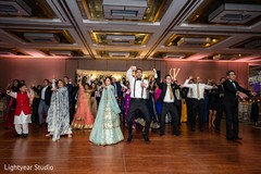 Jubilant Indian wedding reception. Jubilant Indian wedding reception.