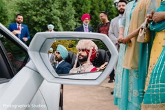 Indian groom arriving to the baraat celebration. Indian groom arriving to the baraat celebration.