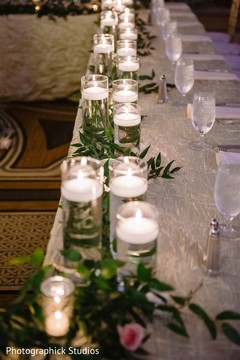 Outstanding table decoration with candles. Outstanding table decoration with candles.