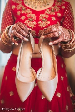 Elegant Indian bridal ceremony wedding shoes. Elegant Indian bridal ceremony wedding shoes.