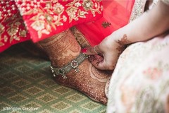 Impressive Indian bridal ceremony anklets. Impressive Indian bridal ceremony anklets.