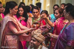 Indian groom at his pre-wedding rituals. Indian groom at his pre-wedding rituals.