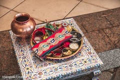 Closeup capture of Indian pre-wedding ritual items. Closeup capture of Indian pre-wedding ritual items.
