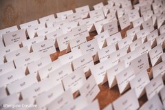Indian wedding table cards setup. Indian wedding table cards setup.