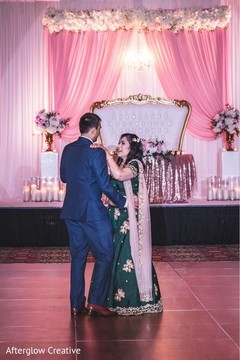 Indian lovebirds having their first dance. Indian lovebirds having their first dance.