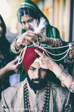 Raja getting ready for the ceremony. Raja getting ready for the ceremony.