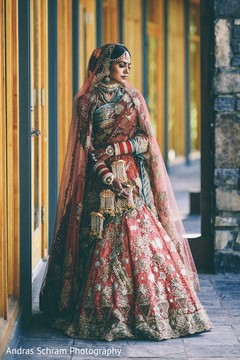 Indian bride wearing the lengha Indian bride wearing the lengha