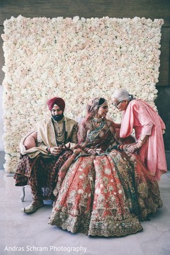 Indian bride and groom posing for pictures. Indian bride and groom posing for pictures.