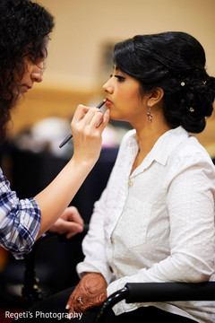 Our Maharani is getting her make up done. Our Maharani is getting her make up done.