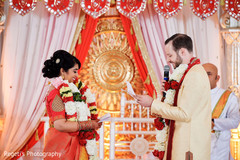 Indian couple exchanging vows. Indian couple exchanging vows.