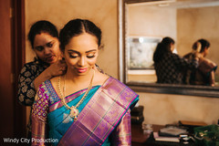 Indian bride getting ready for the nuptials. Indian bride getting ready for the nuptials.
