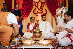 Indian groom and bride during the rituals. Indian groom and bride during the rituals.