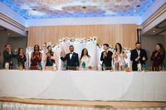 Couple with guests. Couple with guests.