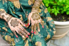 Unique Indian bridal mehndi hands decorations. Unique Indian bridal mehndi hands decorations.