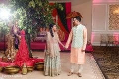 Perfect Indian bride and groom sangeet photo. Perfect Indian bride and groom sangeet photo.