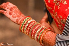 Lovely Indian bride wearing her chooras. Lovely Indian bride wearing her chooras.