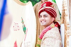 Joyful Indian groom at his wedding ceremony. Joyful Indian groom at his wedding ceremony.